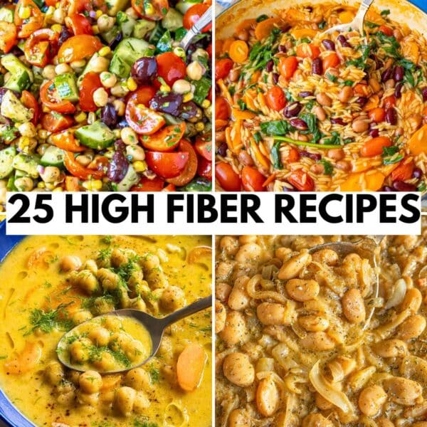 25 easy meals with high fiber for better digestion.
