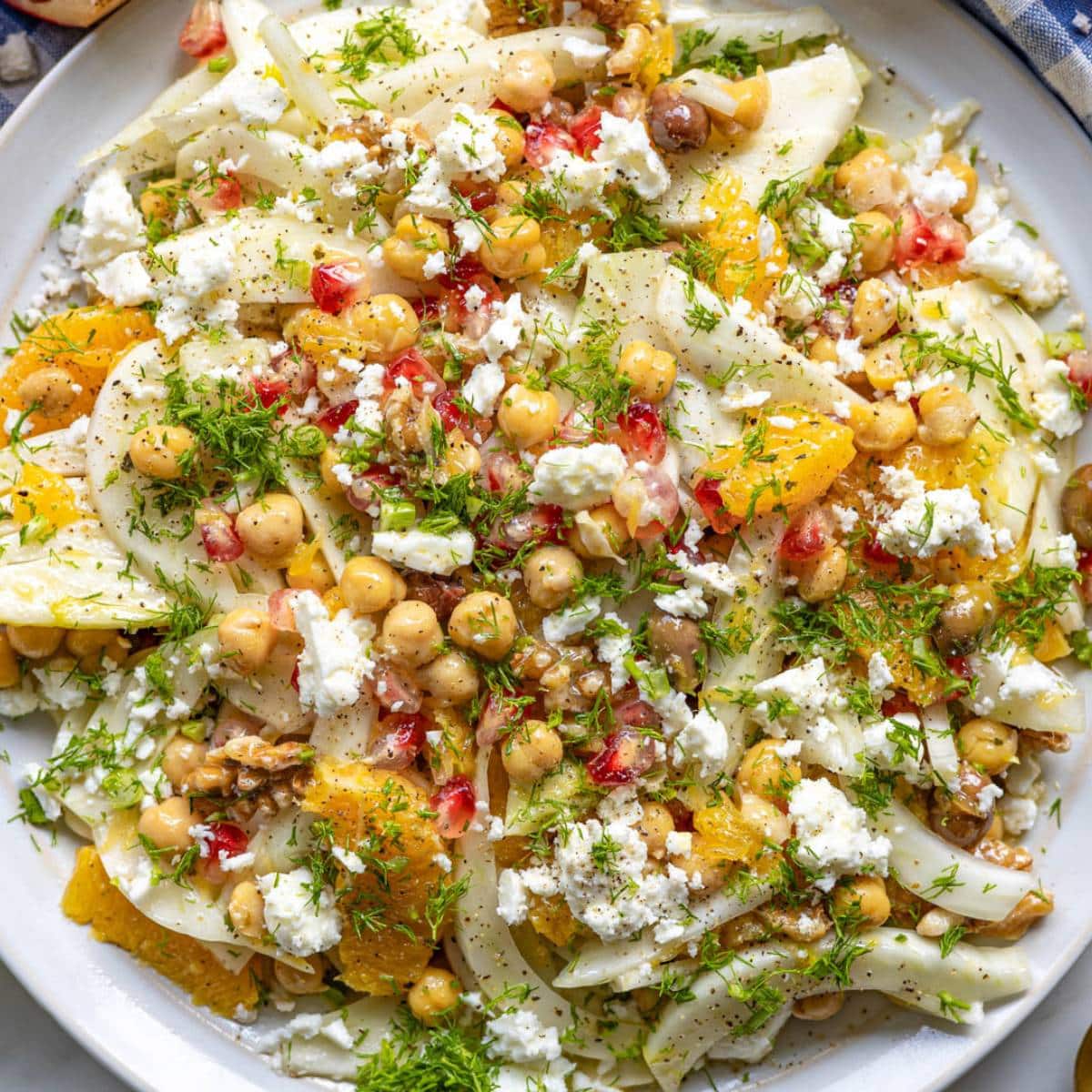 Feature image of vibrant orange fennel salad fresh Mediterranean citrus flavors.