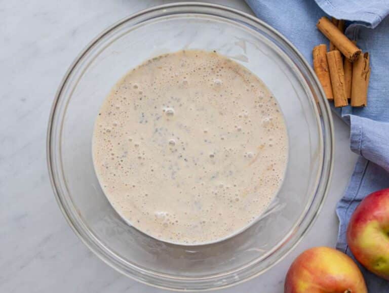 Step 2 Stirring 4 tablespoons chia seeds into the creamy simple 5-minute breakfast base.