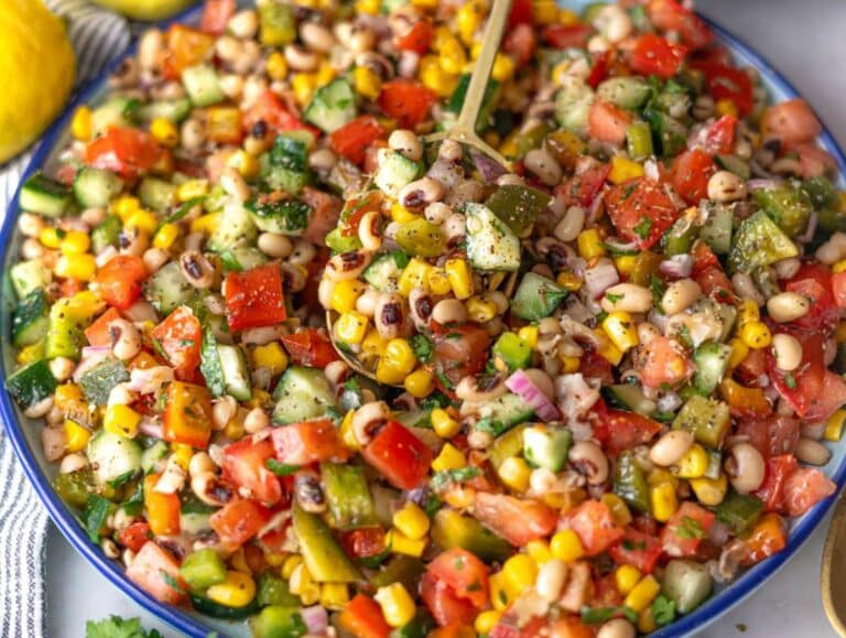 Step 4 Tossed black eyed pea salad ready to serve fresh and flavorful.