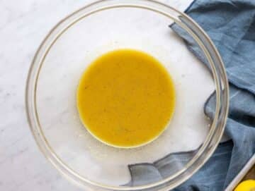 Step 2 Lemon dressing whisked in a bowl until smooth and lightly creamy.