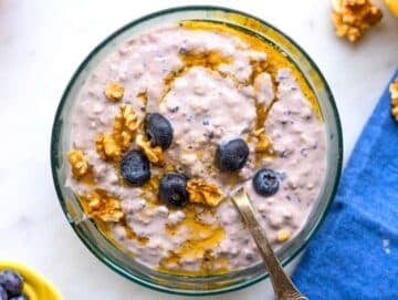 Step 4 Finished oats stirred and ready to serve, creamy and spoonable.