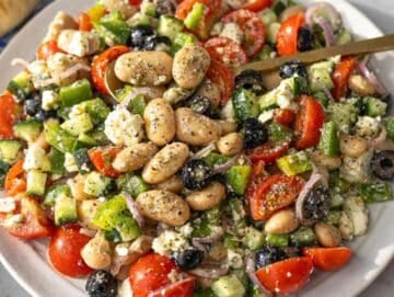 Step 4 Finished salad gently tossed and ready to serve.