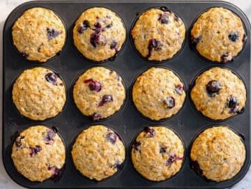 Step 6 Baked Muffins cooling in the pan.