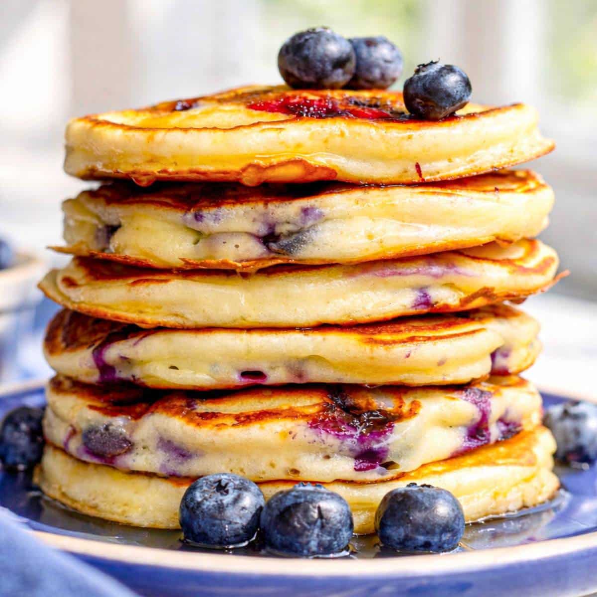 Greek Yogurt Blueberry Pancakes The Plant Based School