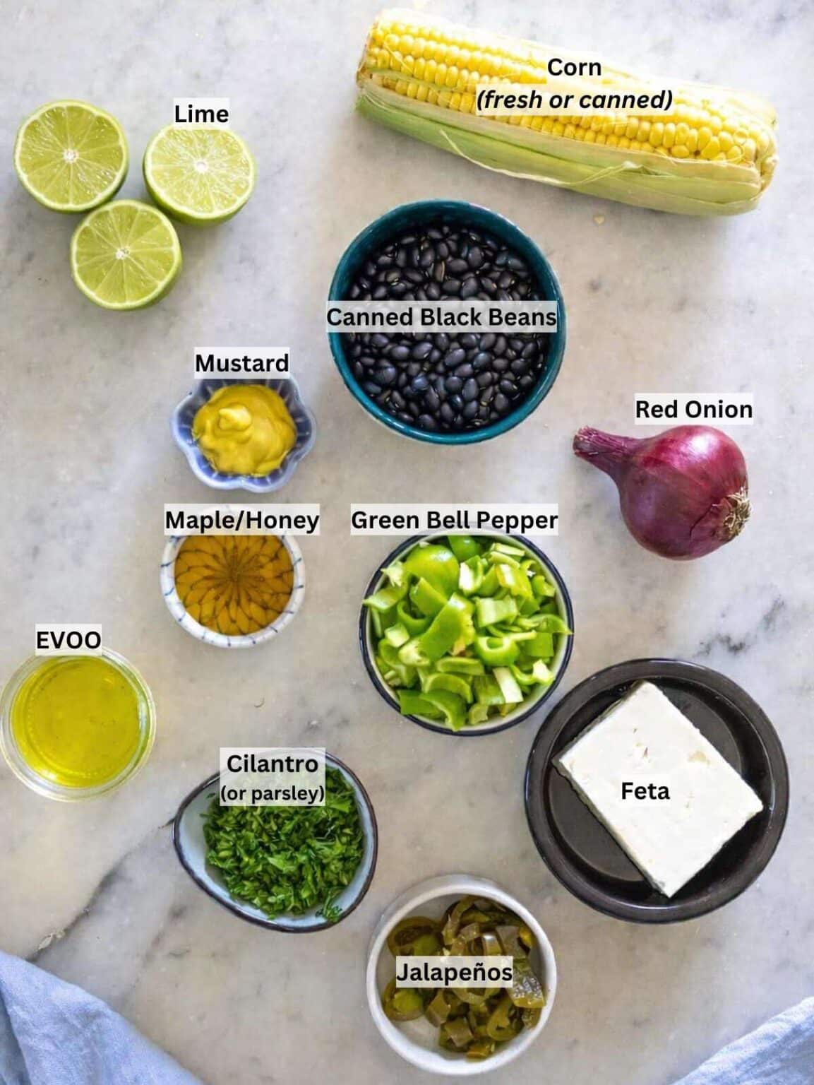 Chopped Black Bean Salad - The Plant Based School