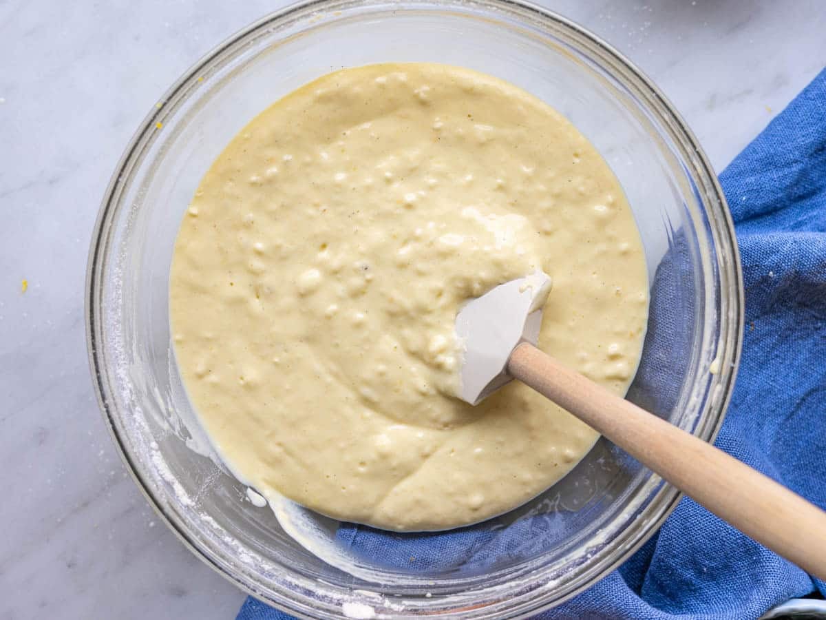 Step 2 Waffle batter.