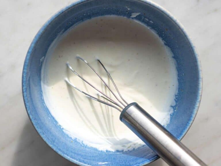 Step 3 Greek yogurt mixed with lemon and cumin in small bowl.