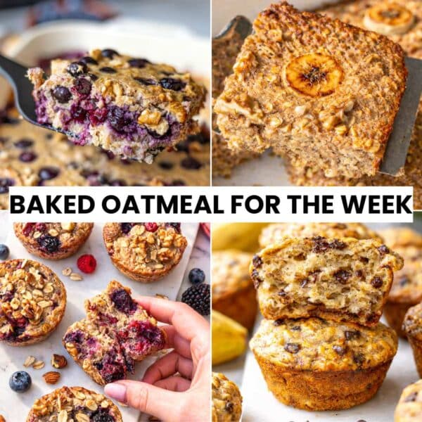 Baked oatmeal recipes for meal prep.