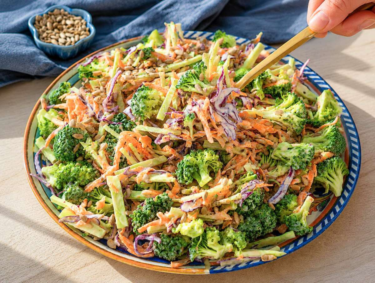 broccoli slaw salad dressing Creamy Apple Broccoli slaw chicken salad with