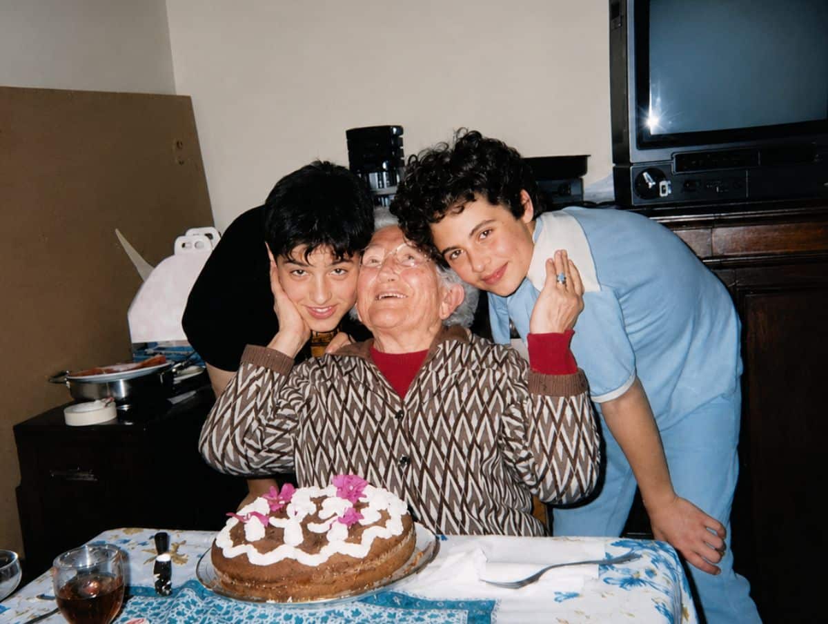 Nico and his cousin Gabe celebrating their great-grandmother 96th birthday