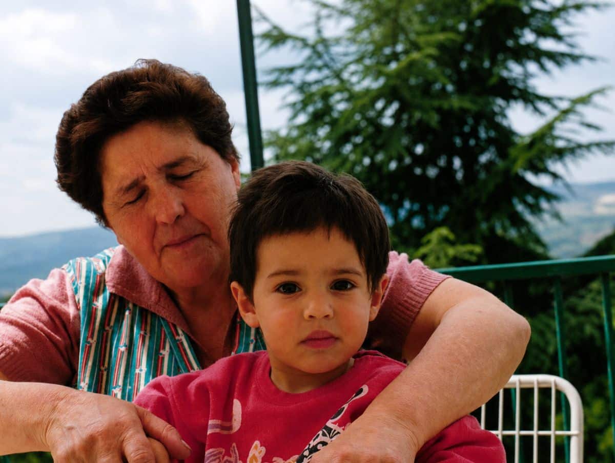 Nonna Lidia teaching nico how to eat pasta