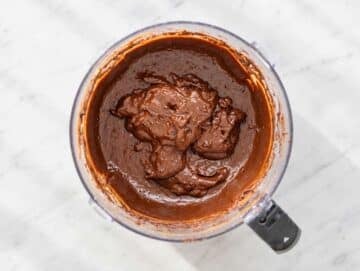 Step 3 Melted dark chocolate mixed into the brownie batter.
