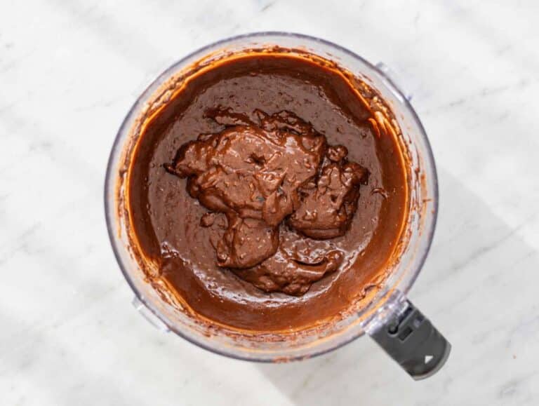 Step 3 Melted dark chocolate mixed into the brownie batter.