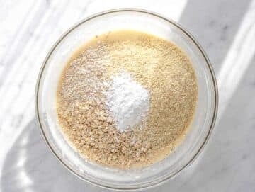 Step 3 Muffin batter with oats and almond flour.