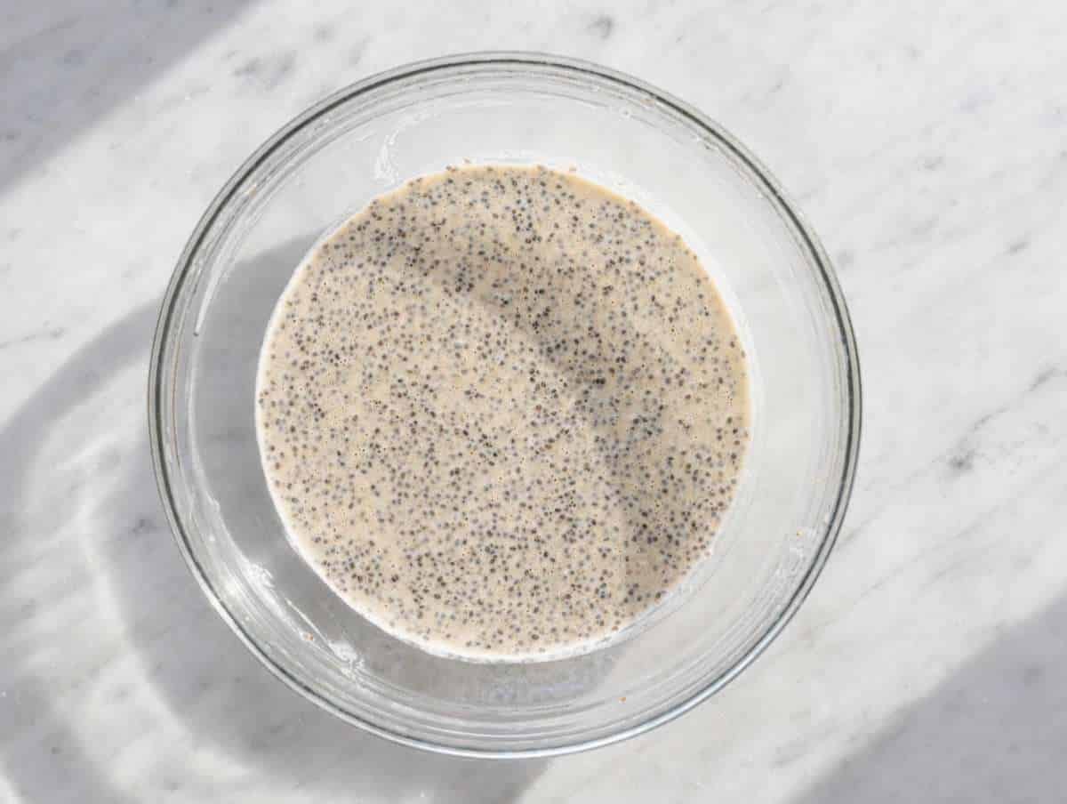 Step 3 Peanut butter chia pudding after chilling 4 hours in the fridge.