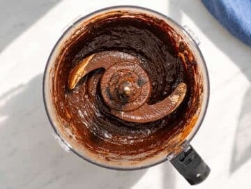 Step 3 Smooth chocolate brownie batter in a food processor.
