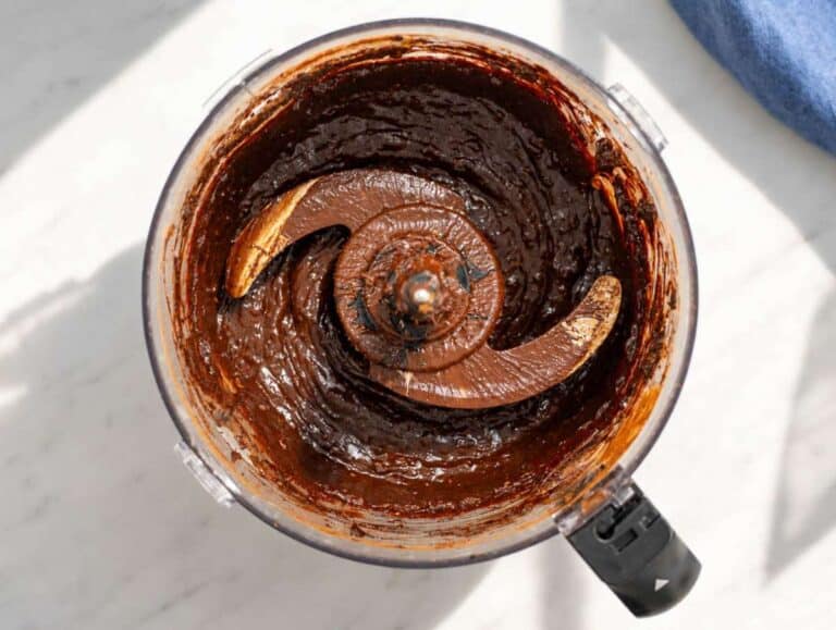 Step 3 Smooth chocolate brownie batter in a food processor.