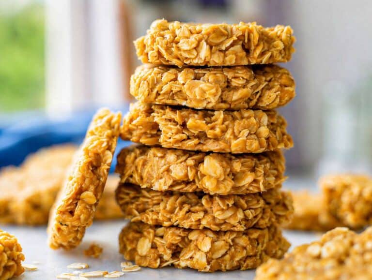 Step 5 Peanut butter no bake cookies chilled and ready to eat.