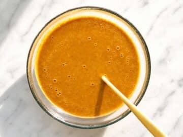 Step 1 Creamy peanut dressing whisked until smooth and glossy.