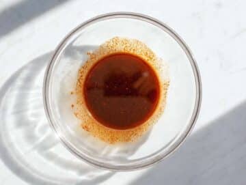 Step 1 Shawarma spice marinade whisked in small bowl.