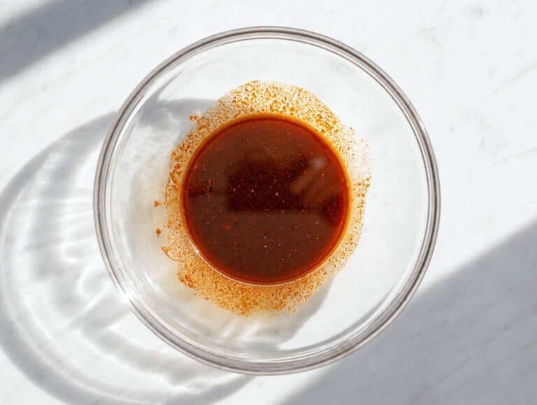 Step 1 Shawarma spice marinade whisked in small bowl.