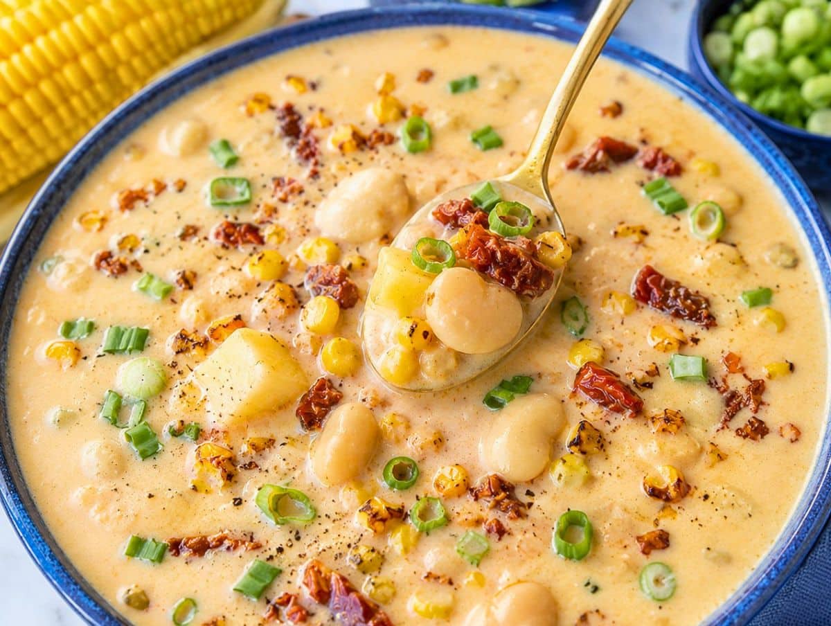Healthy Chowder Healthy Corn Chowder (With Butter Beans & Greek Yogurt) - The Plant ...