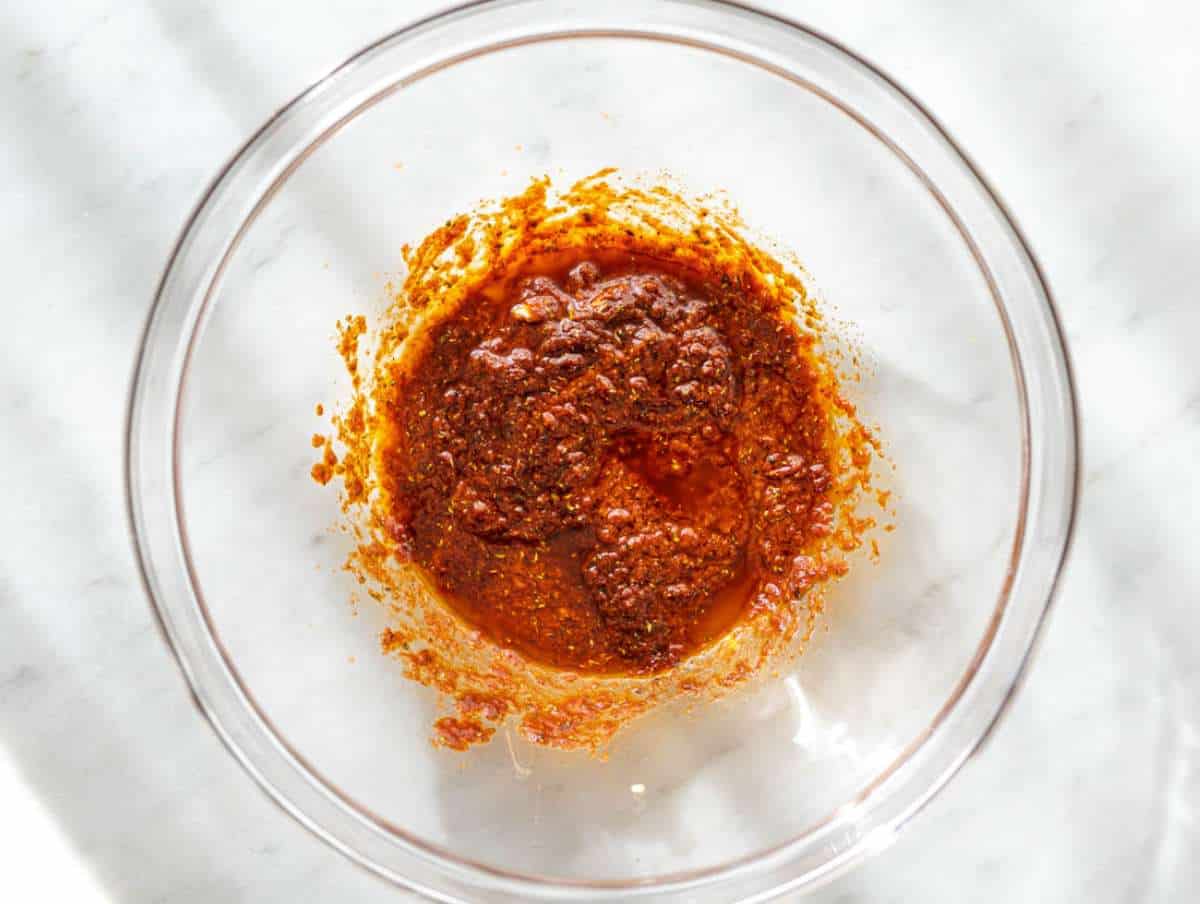 Step 1 Gyros-style marinade whisked together in a large bowl until smooth and creamy.