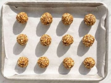 Step 3 rolled energy ball mixture into smooth round balls.