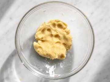 Step 1 Almond flour, sugar, lemon, and egg white mixed into soft dough.
