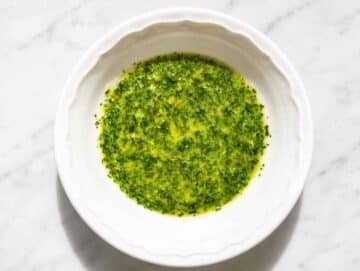 Step 2 Cilantro lime dressing whisked with olive oil, garlic, and ginger