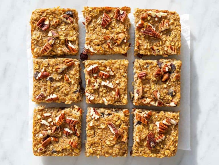 Step 4 Freshly baked oatmeal raisin baked oatmeal cooling until golden and sliced.