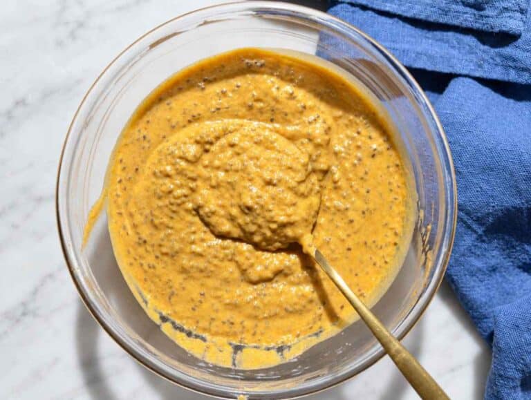 Step 3 Chilled pumpkin chia pudding stirred until thick, creamy, and ready to serve.