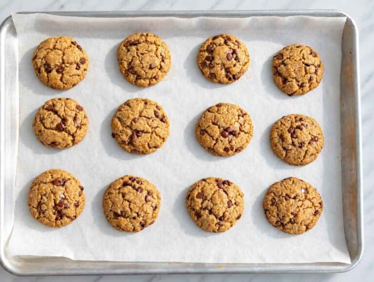 Step 3 Freshly baked cookies with golden edges and soft crinkled centers.