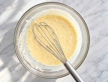 Step 1 Greek yogurt, applesauce, honey, egg, and vanilla whisked until creamy.
